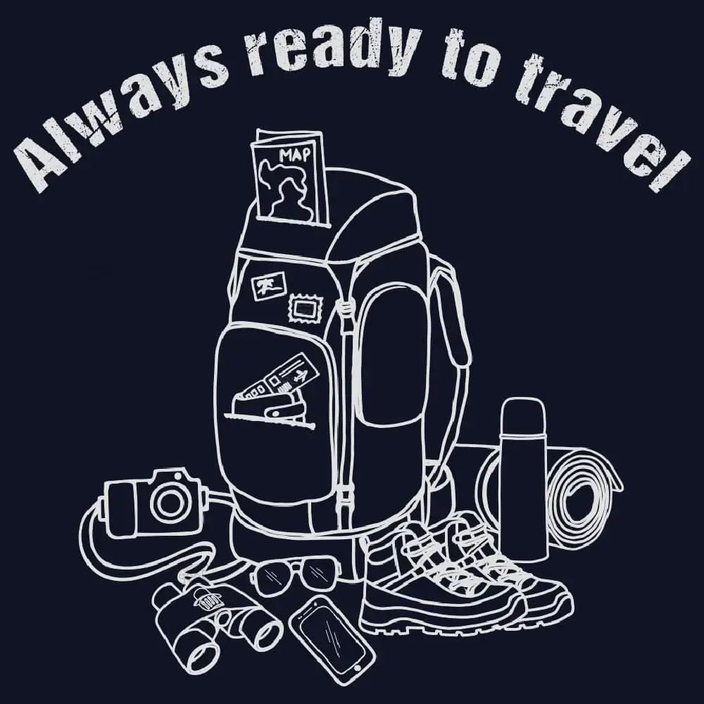Camiseta Always Ready To Travel - Loja Keep Geek