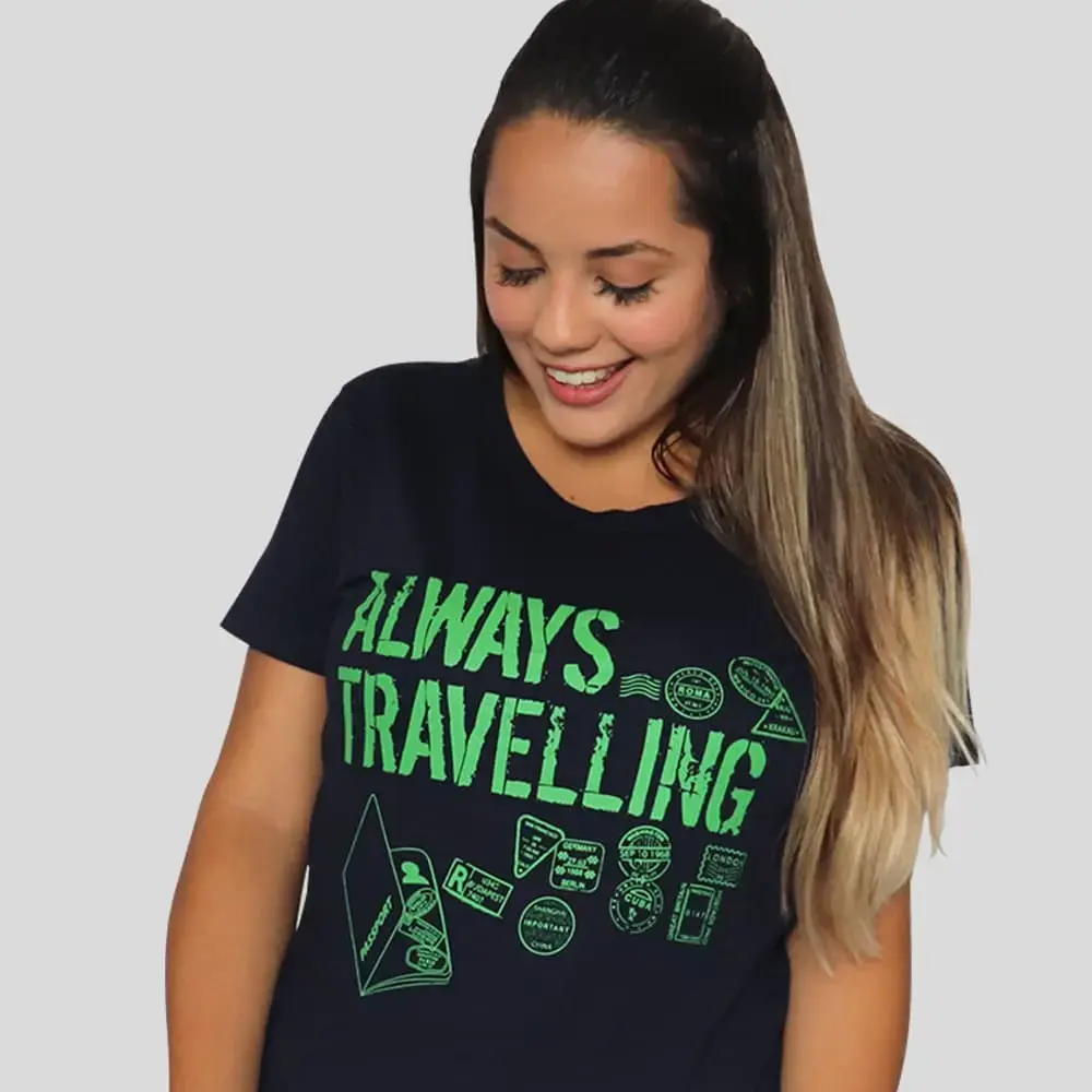 Camiseta Always Ready To Travel - Loja Keep Geek