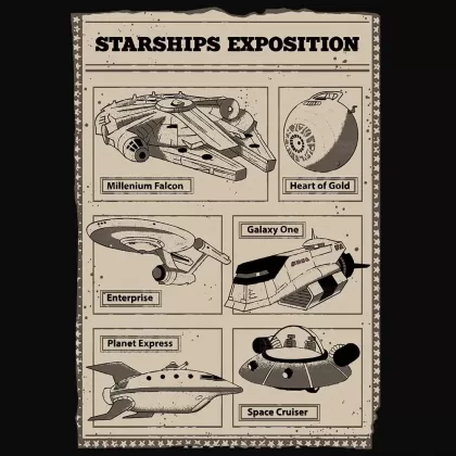 Camiseta Starships Exposition